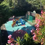 Flo & Rose Azur - Duplex Vue Terrasses Piscine Jardins Parking 戛纳